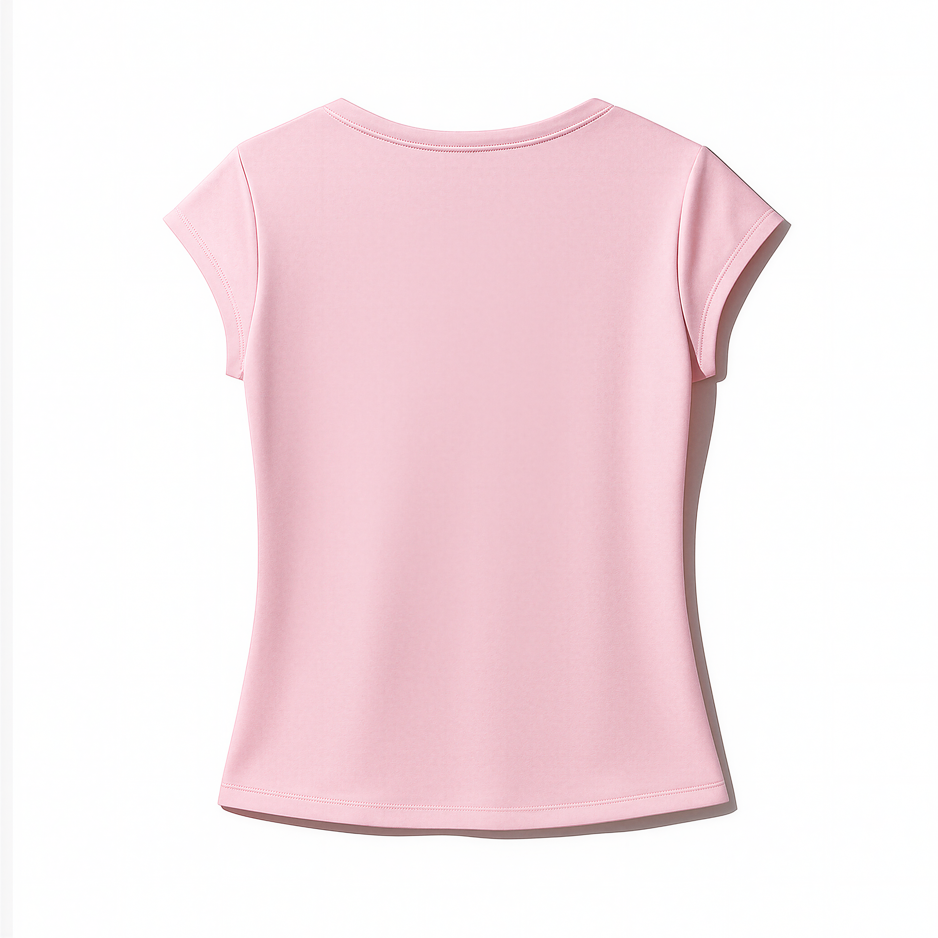 Rose Round Neck Cap Sleeve