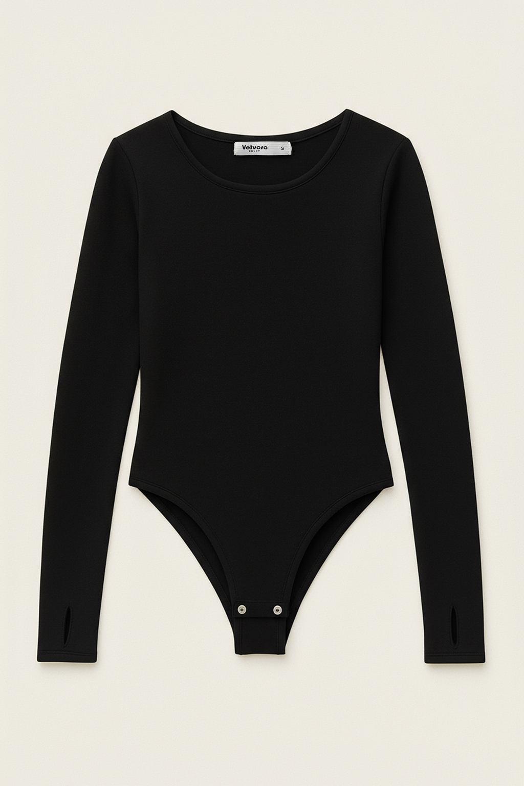Black BodySuite Long Sleeve Thumbhole