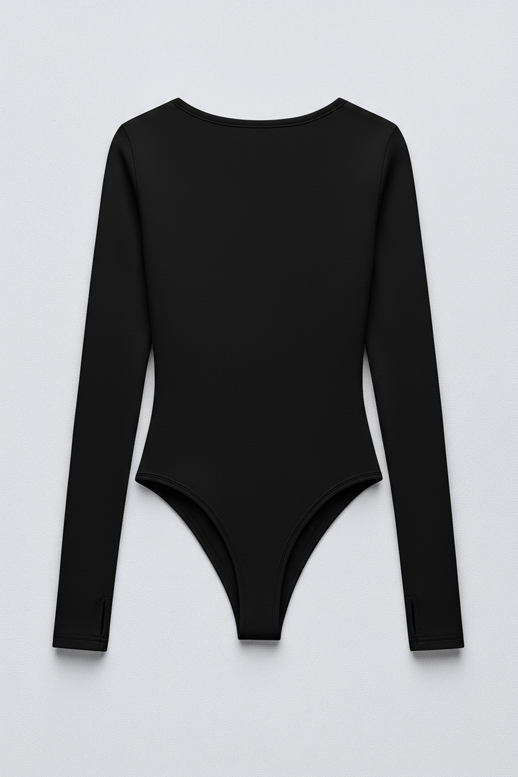Black BodySuite Long Sleeve Thumbhole