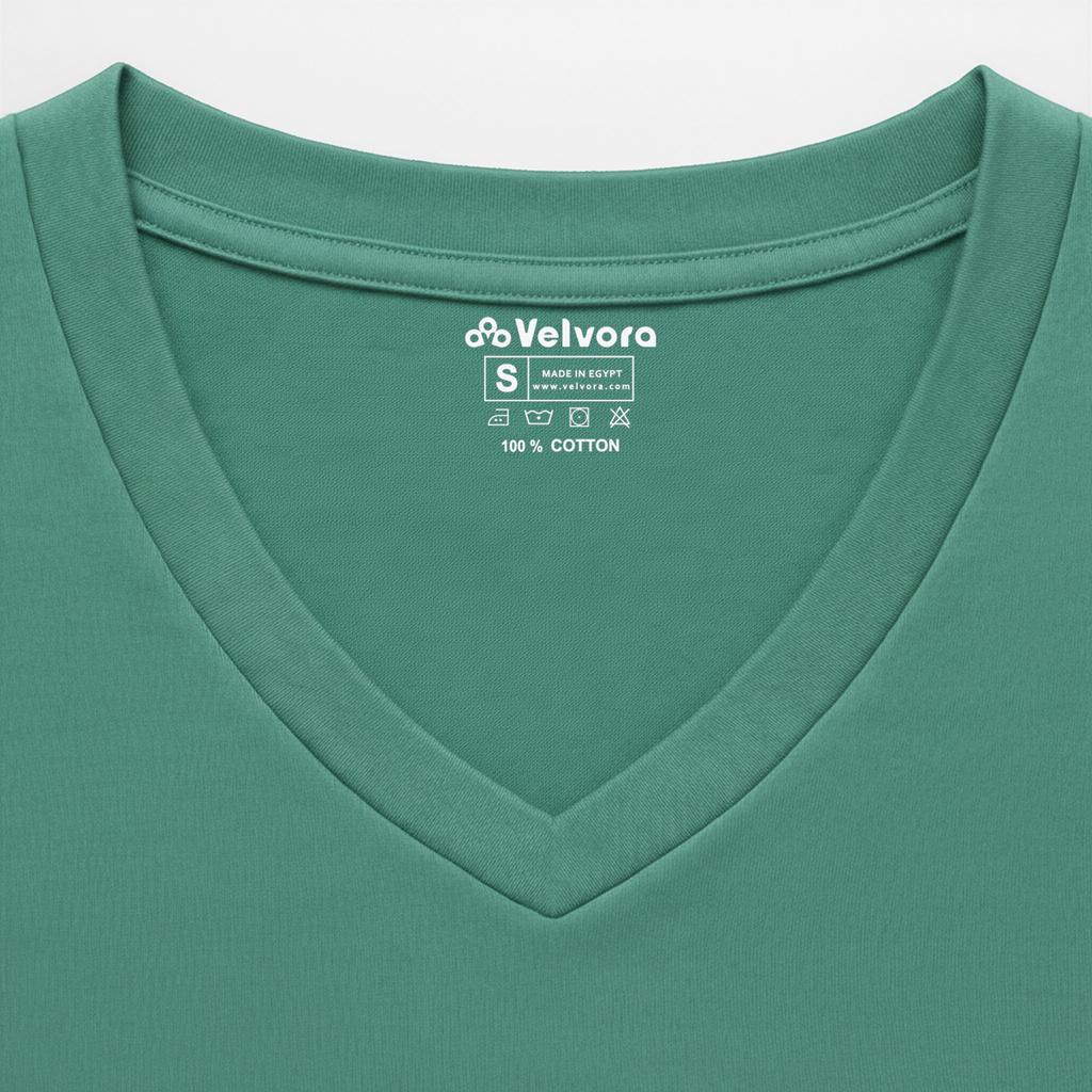 Mint V-Neck Long Sleeve Top