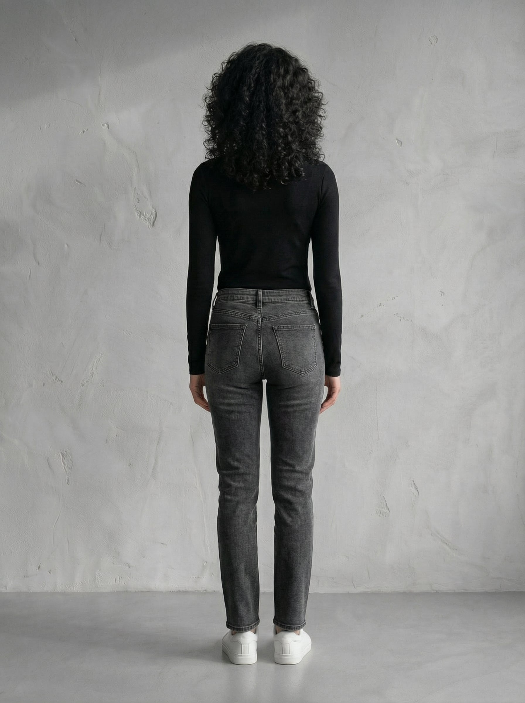 Black Wide Neck Long Sleeve Thumbhole Top